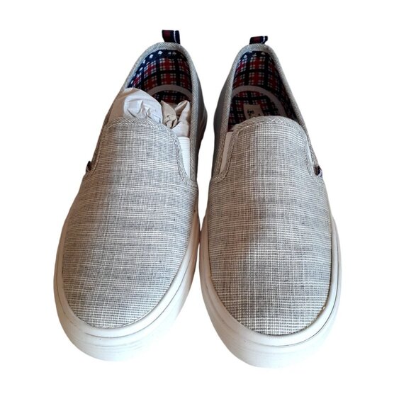 Ben Sherman Mens Percy Slip-On Sneaker Gray BNM00062-GY49 Casual Deck Shoes 8M